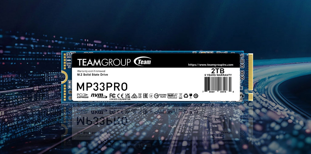 Team Group MP33 PRO M.2 2280 2TB PCIe 3.0 x4 with NVMe 1.3 Team Group MP33 PRO M.2 2280 2TB PCIe 3.0 x4 with NVMe 1.3